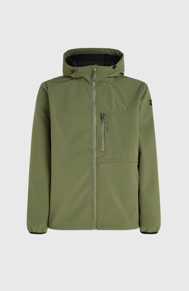 O'Neill TRVLR Series Softshell-Jacke | Deep Lichen Green