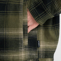 Jacke mit Fleecefutter | Green Check Small