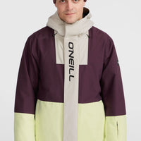 O'Riginals Hybrid-Skijacke | Aubergine Colour Block