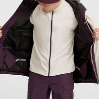 O'Riginals Hybrid-Skijacke | Aubergine Colour Block