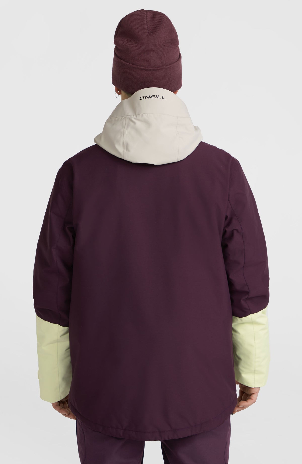 O'Riginals Hybrid-Skijacke | Aubergine Colour Block