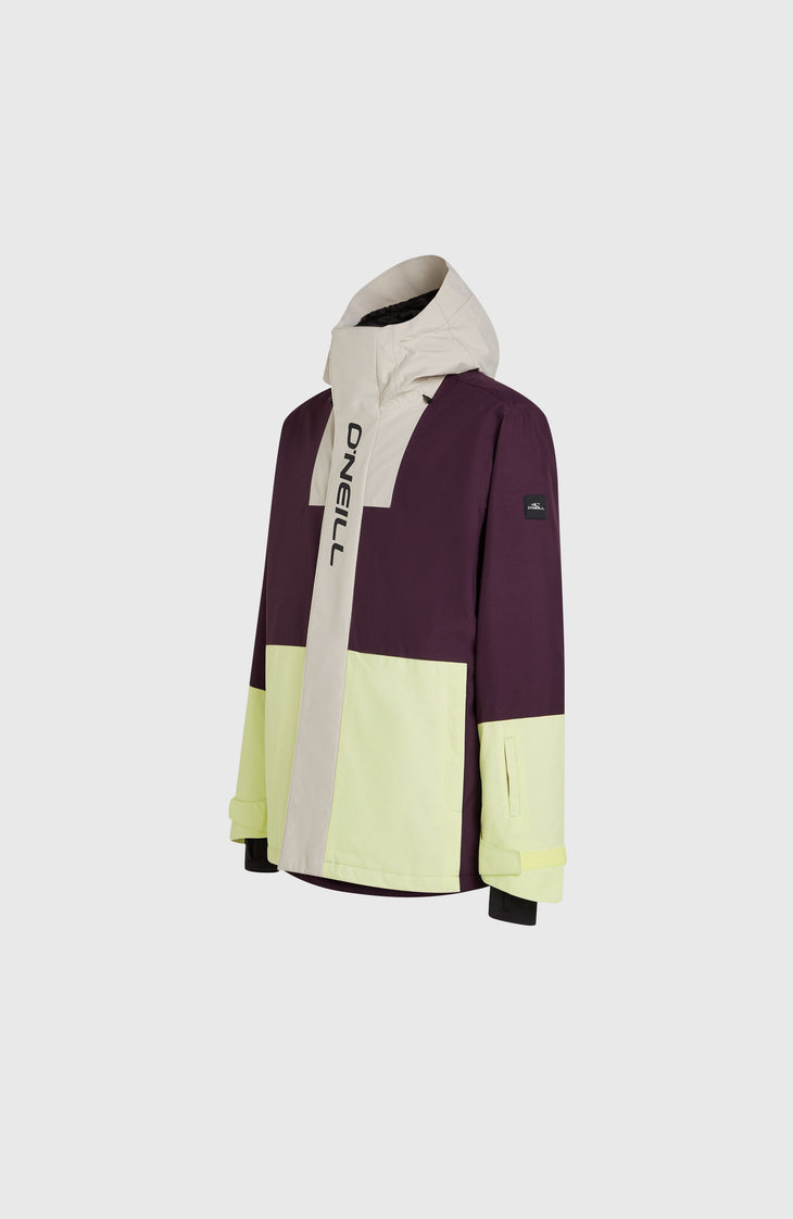 O'Riginals Hybrid-Skijacke | Aubergine Colour Block