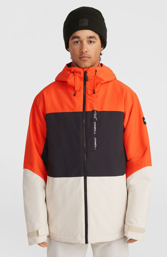 Carbonite Skijacke | Paprika Flame Colour Block