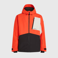 Hammer Block Skijacke | Paprika Flame Colour Block