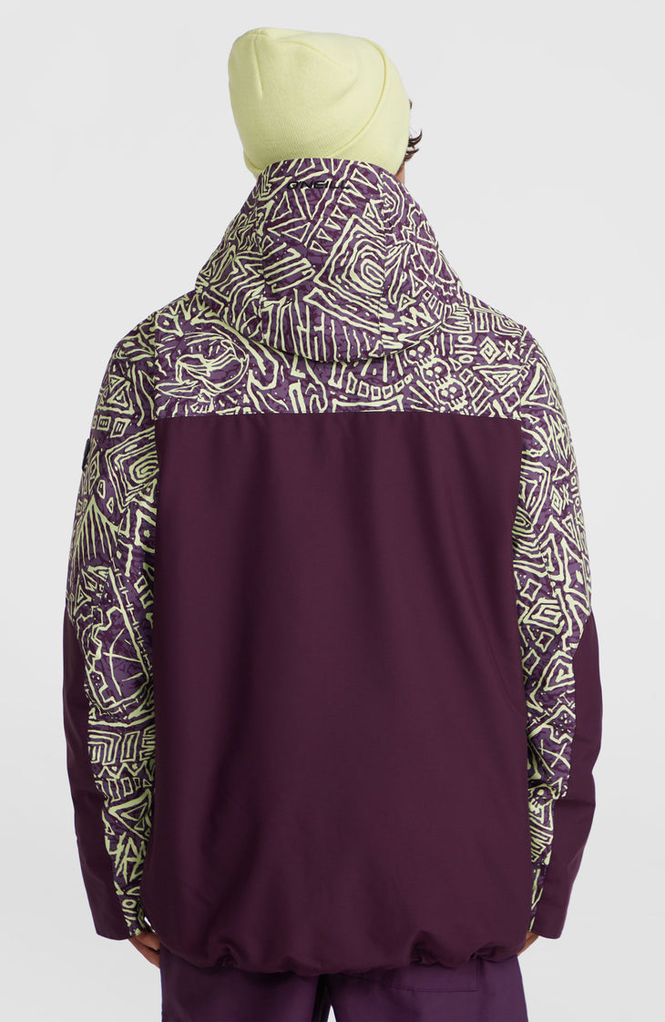 O'Riginals Block Skijacke | Dark Purple Sketcheritage