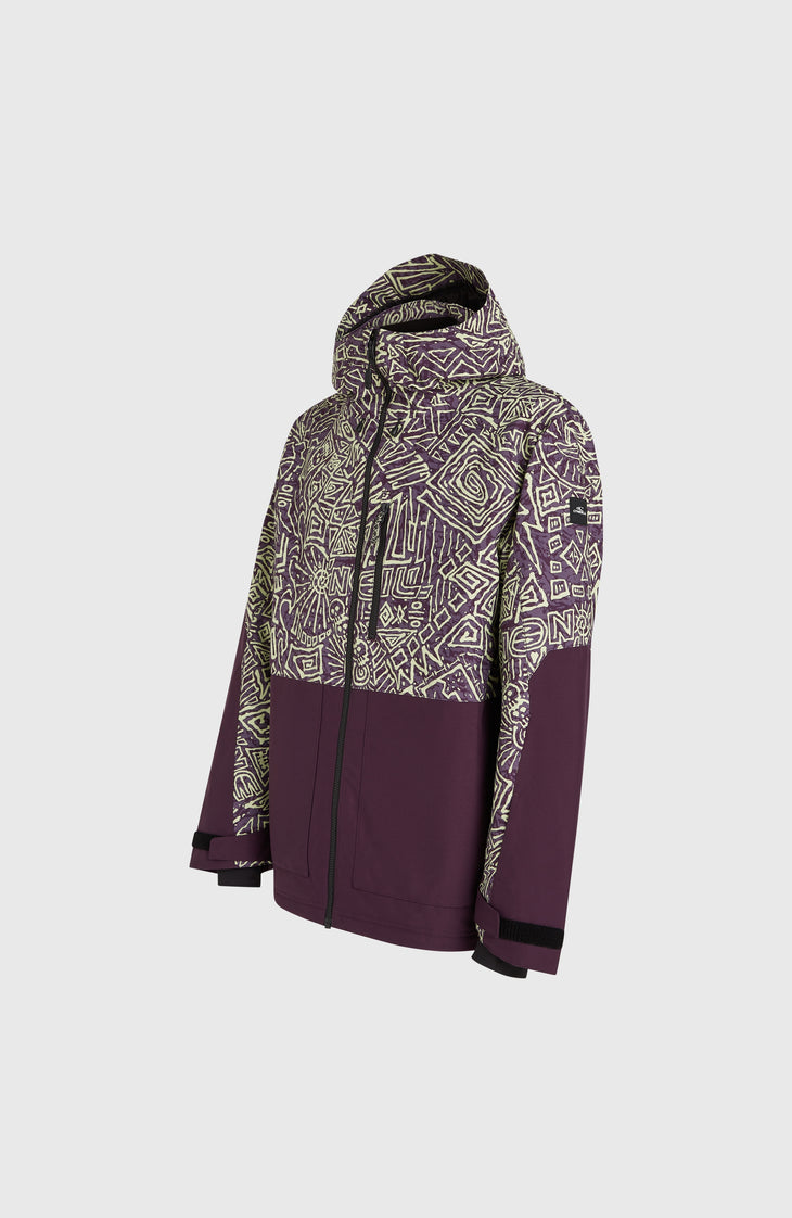 O'Riginals Block Skijacke | Dark Purple Sketcheritage