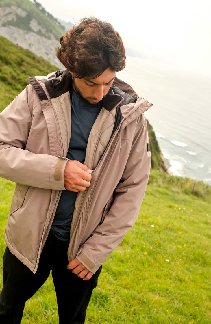 3-in-1 Parka 10K/10K Jacke | Concrete