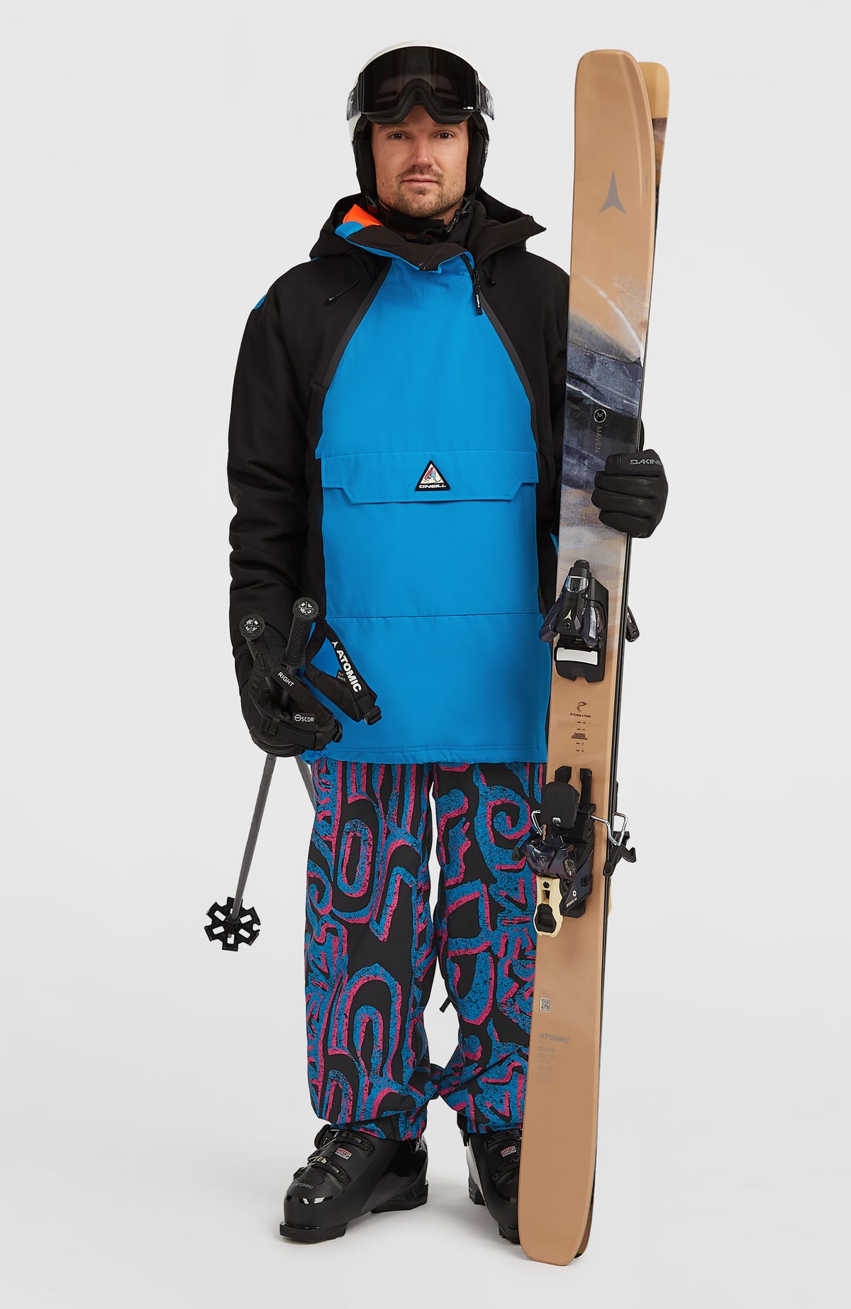 FWC'Play Asymmetric Ski- und Snowboardjacke | Ocean Melody Colour Block