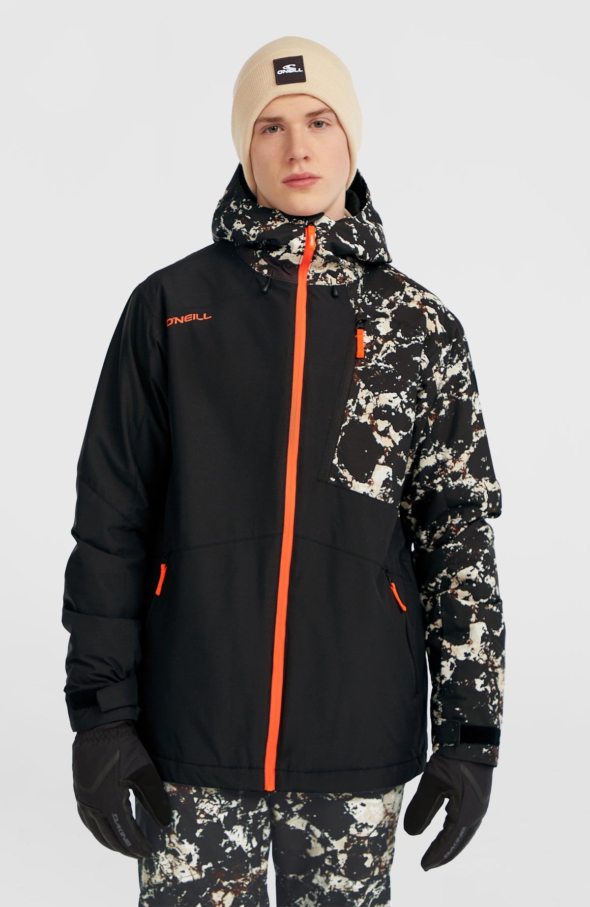 FWC'Cruz Block Skijacke | Black/Beige Quarry
