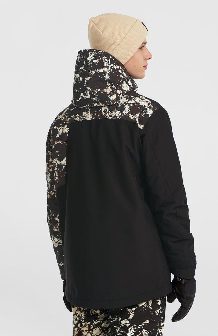 FWC'Cruz Block Skijacke | Black/Beige Quarry