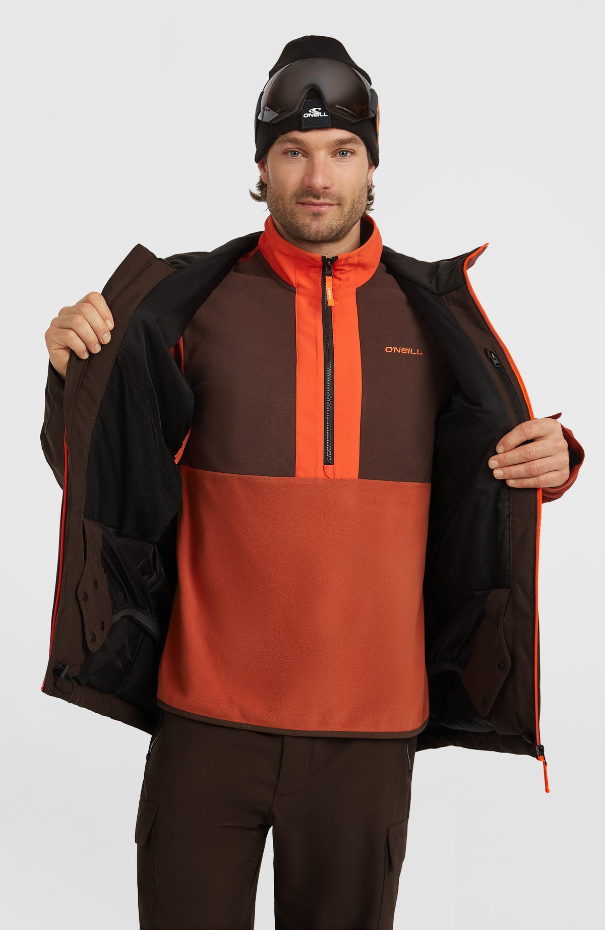 FWC'Cruz Block Skijacke | Coffee Bean Colour Block