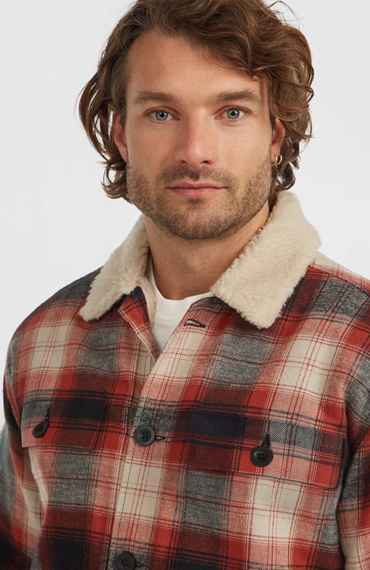 O'Riginals Jacke mit Fleecefutter | Bonfire Check