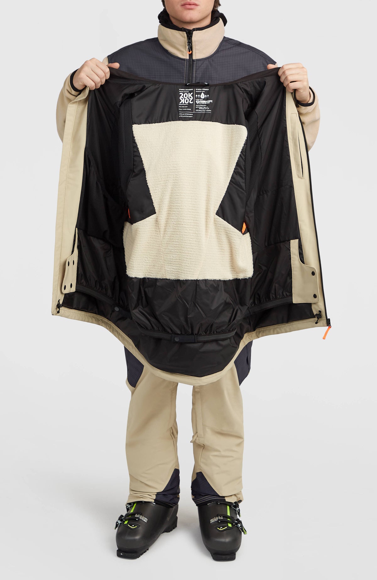 FWC'Peak Pro Skijacke | Olive Blush Colour Block