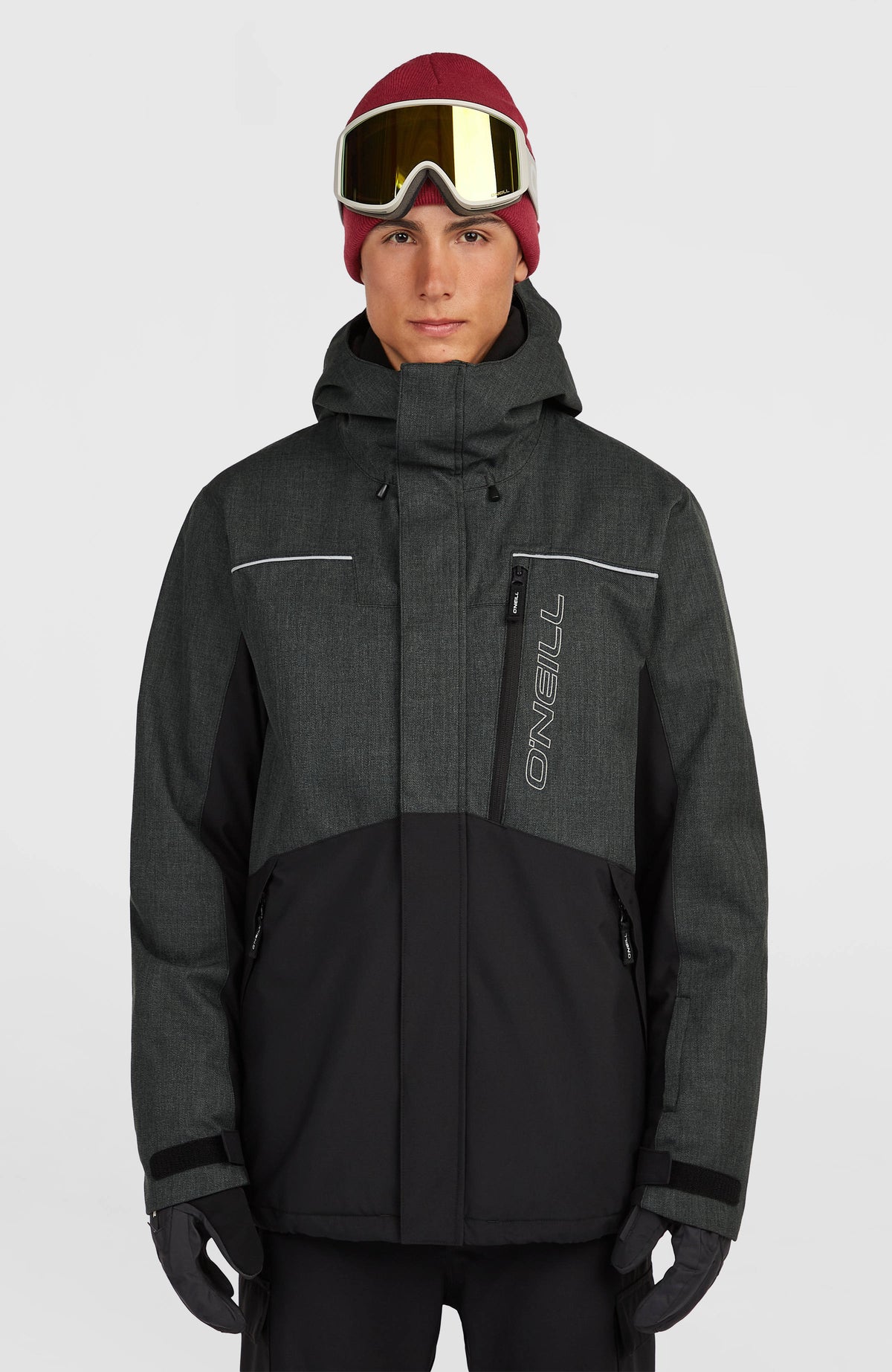 FWC'Cruz Melange Skijacke | Black Out Colour Block