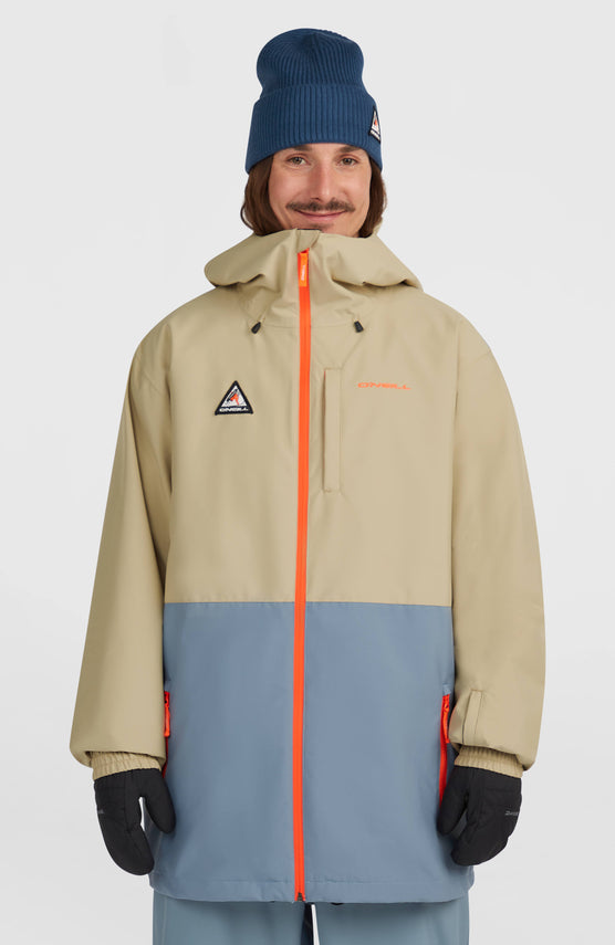 FWC'Play Park Ski- und Snowboardjacke | Olive Blush Colour Block