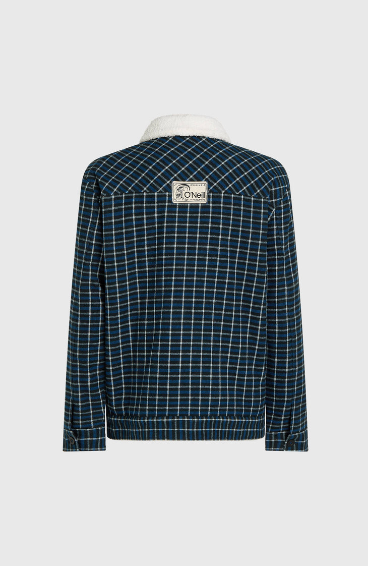 O'RIGINALS FLEECE LINED JACKET | Blue Heritage Checks