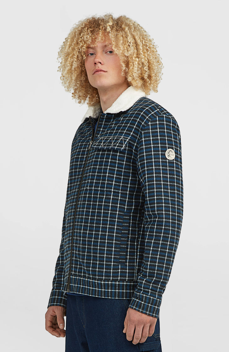 O'RIGINALS FLEECE LINED JACKET | Blue Heritage Checks