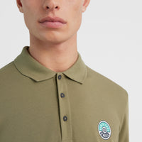 Surf State Polo Shirt | Deep Lichen Green