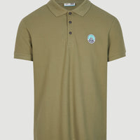 Surf State Polo Shirt | Deep Lichen Green