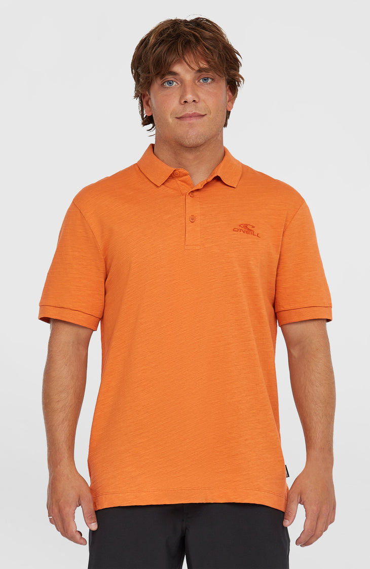 Slub Small Logo Poloshirt | Cinnamon Stick