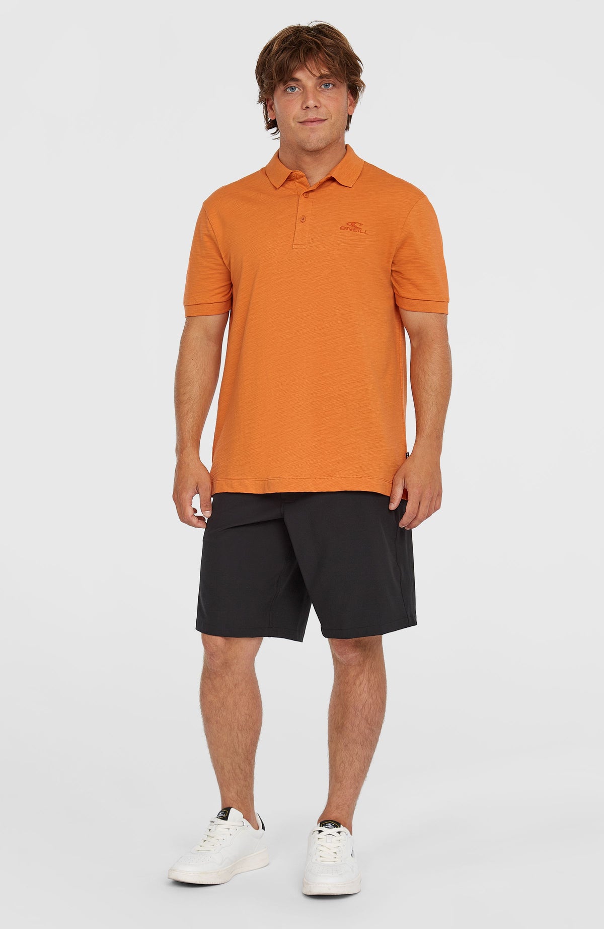 Slub Small Logo Poloshirt | Cinnamon Stick