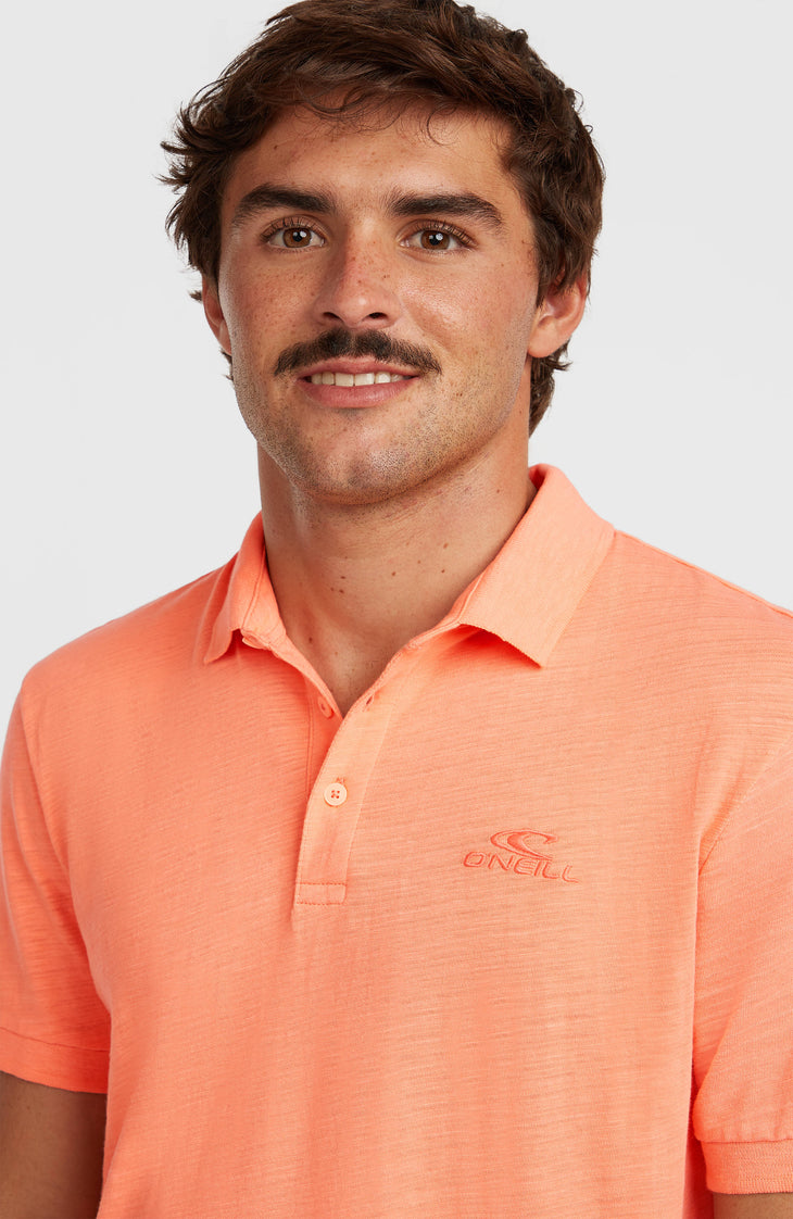 Slub Poloshirt | Funky Peach