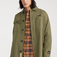 O'Neill TRVLR Series Overshirt | Deep Lichen Green