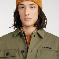 O'Neill TRVLR Series Overshirt | Deep Lichen Green