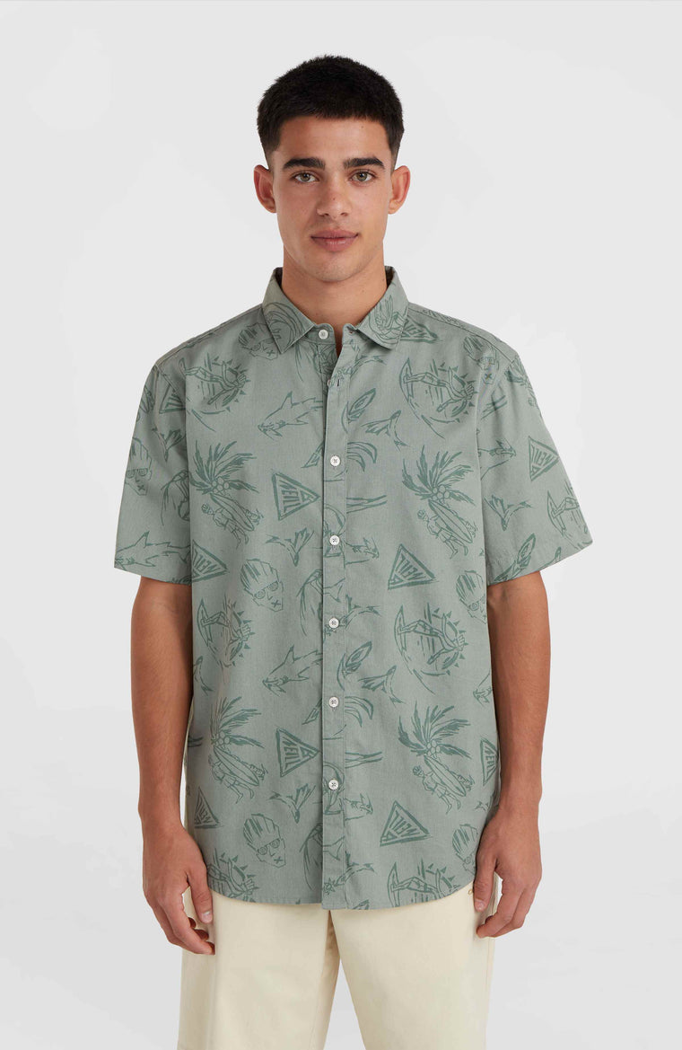 Mix and Match Beach Hemd | Green Vintage Surfer