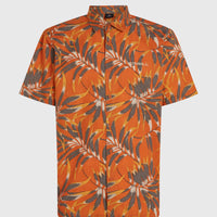 Print-Shirt | Orange Dipped Leaves