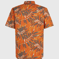 Print-Shirt | Orange Dipped Leaves