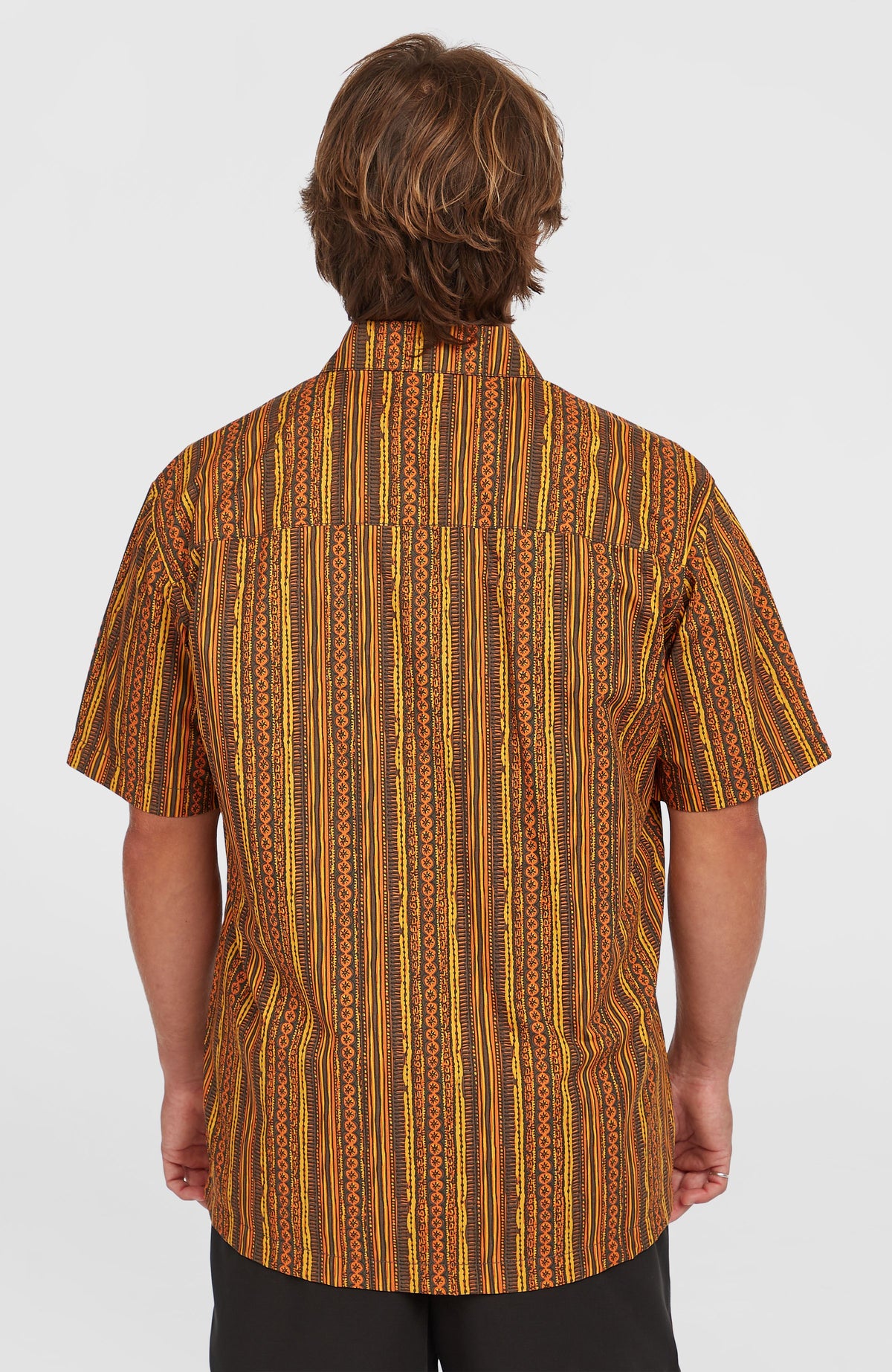 Print-Shirt | Orange Pressed Lines