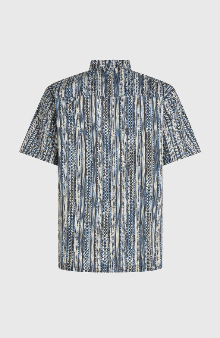 Print-Shirt | Blue Pressed Lines