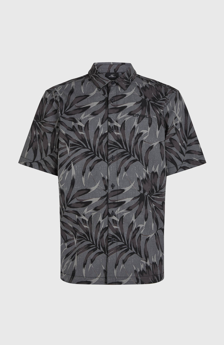 Print-Shirt | Black Dipped Leaves