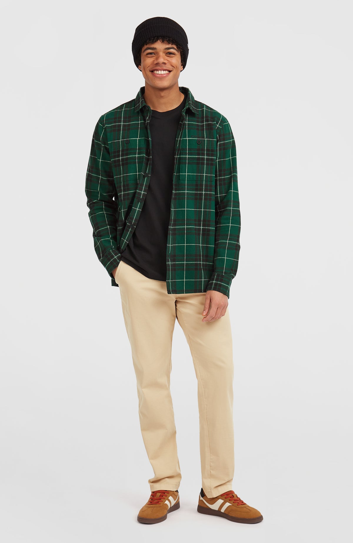 Must-Have Flanellhemd | Green Flannel Check