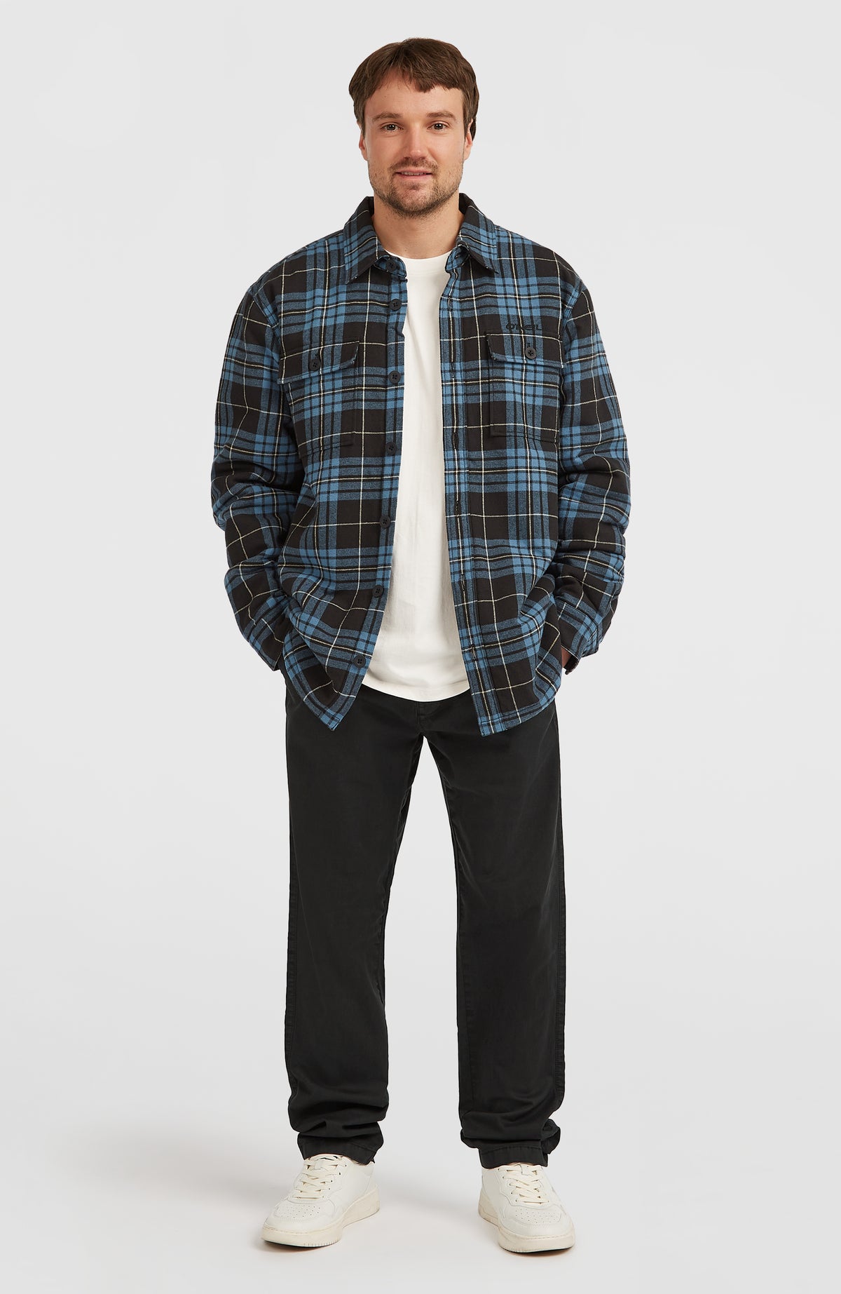 Must-Have Hemd mit Fleecefutter | Blue Flannel Check