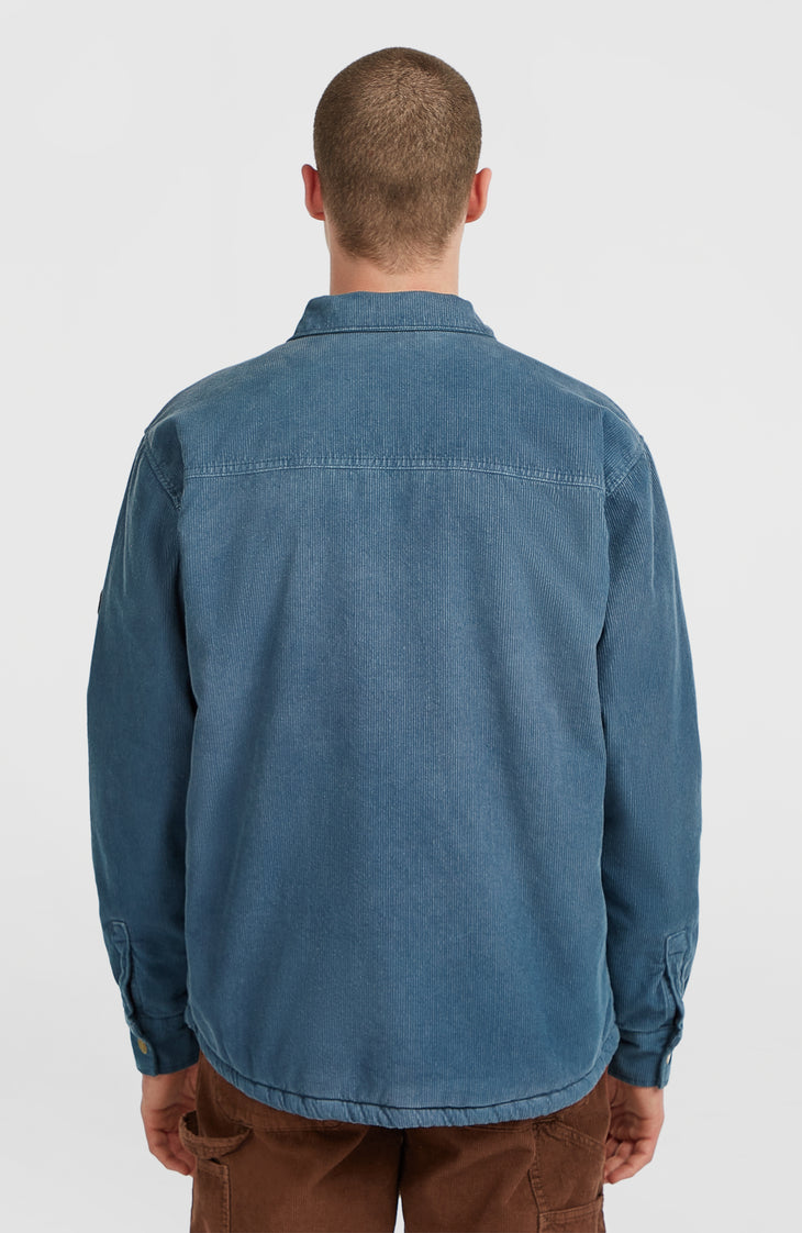 O'Riginals Cord-Overshirt mit Fleecefutter | Mozart Blue