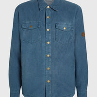 O'Riginals Cord-Overshirt mit Fleecefutter | Mozart Blue