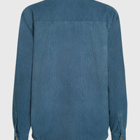 O'Riginals Cord-Overshirt mit Fleecefutter | Mozart Blue