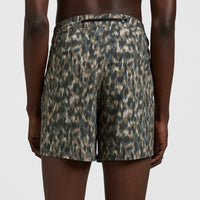 Packable Aop 15'' Hybrid Shorts | Green Minimal Camo