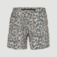 Packable Aop 15'' Hybrid Shorts | Green Minimal Camo