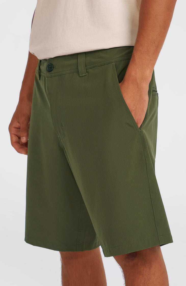 Hybrid 19" Chino-Shorts | Forest Night