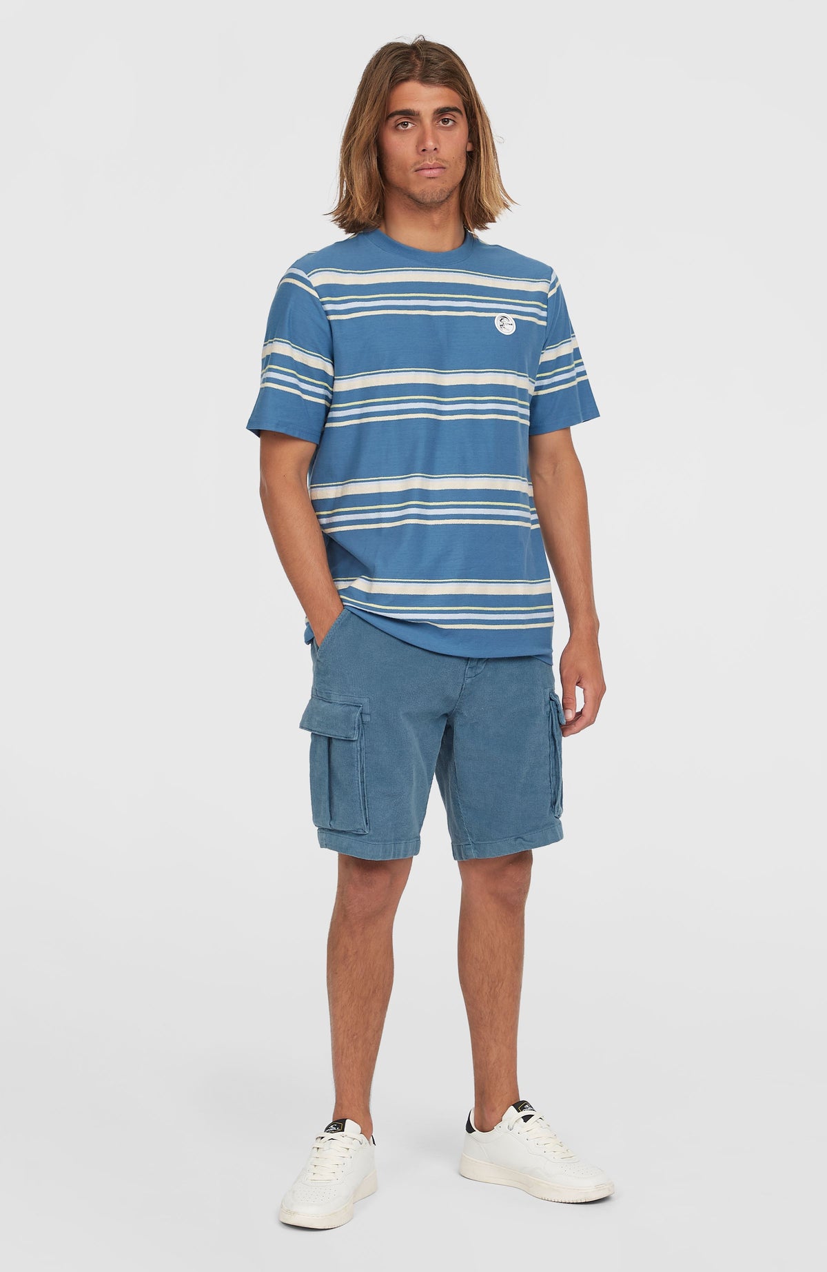 O'Riginals Cord-Cargo-Shorts | Copen Blue