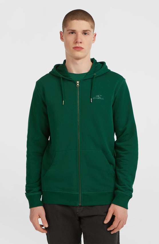 Small Logo Kapuzenjacke mit Reißverschluss | Emerald Envy