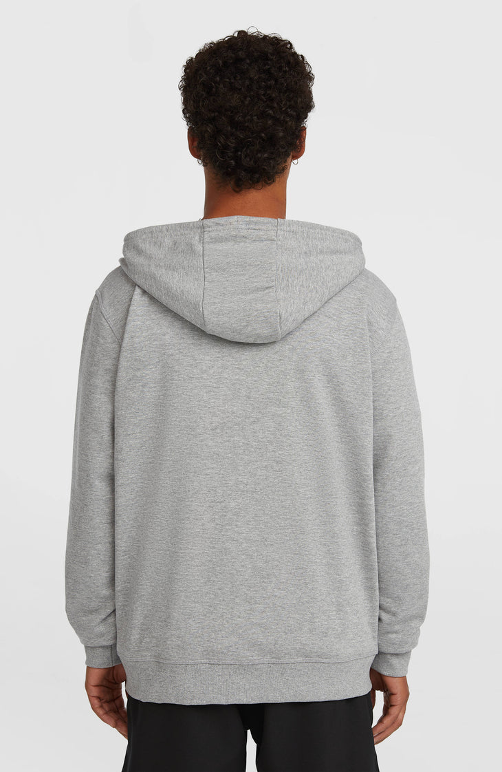 Small Logo Kapuzenjacke mit Reißverschluss | Silver Melee