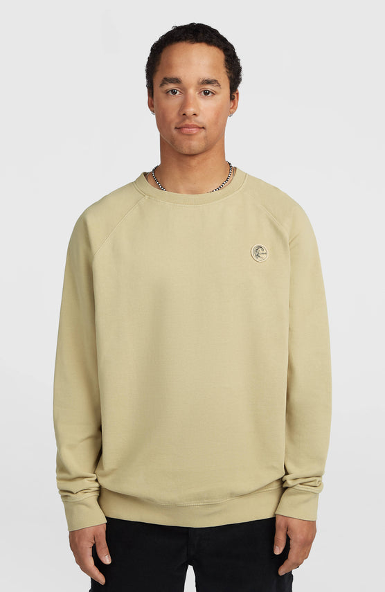 O'Riginals Badge Crew Sweatshirt | Olive Blush