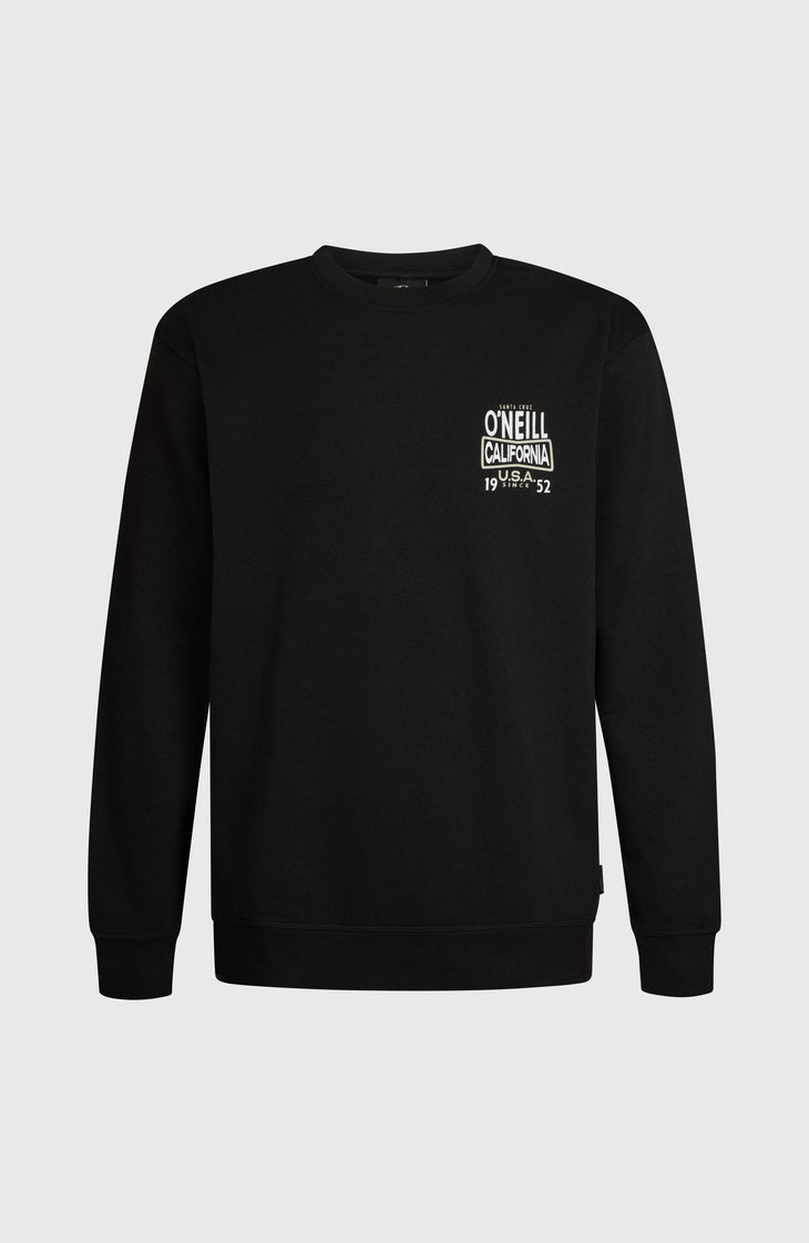 O'Neill Small Logo Crew Sweatshirt | Black Out