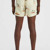 Cali Print 15'' Badehose | Beige Lost Island