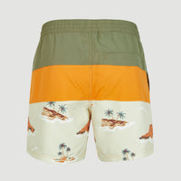 Cali Block 15'' Badehose | Beige Lost Island