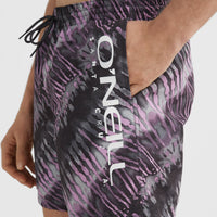 Cali Melting 16'' Badehose | Grey Tie Dye